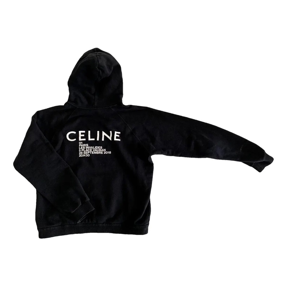 Celine x Hedi Slimane Paris Invitation Logo Hoodie